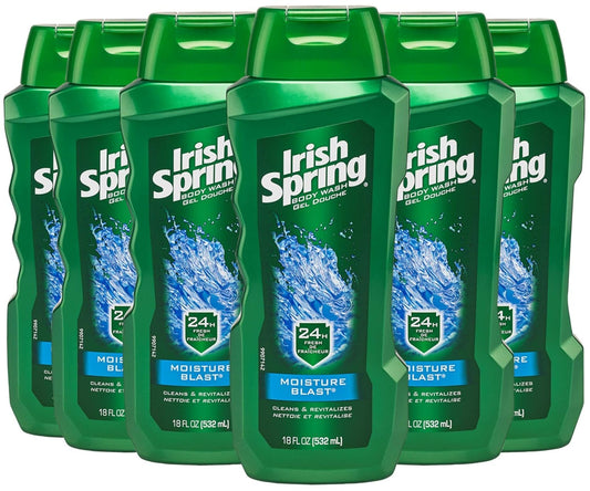 Moisture Blast Moisturizing Body Wash - 18 Fluid Ounce (Pack of 6) - WORLD TIME VISITS