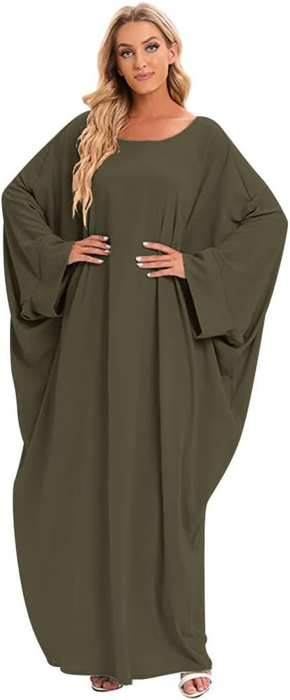 Muslim Dress for Women Pakistani Kaftan Abaya Robe + Hijab Arabic Islamic Prayer Clothes Dubai Outfits