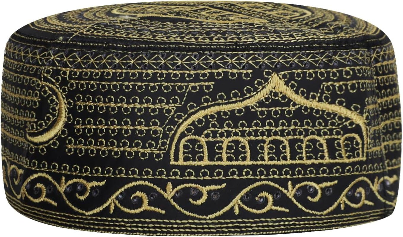 Muslim Prayer Hat for Men Worship Hat Islamic Muslim Prayer Hats Cap Beanie Headwear for Ramadan Eid - WORLD TIME VISITS