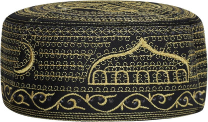 Muslim Prayer Hat for Men Worship Hat Islamic Muslim Prayer Hats Cap Beanie Headwear for Ramadan Eid - WORLD TIME VISITS