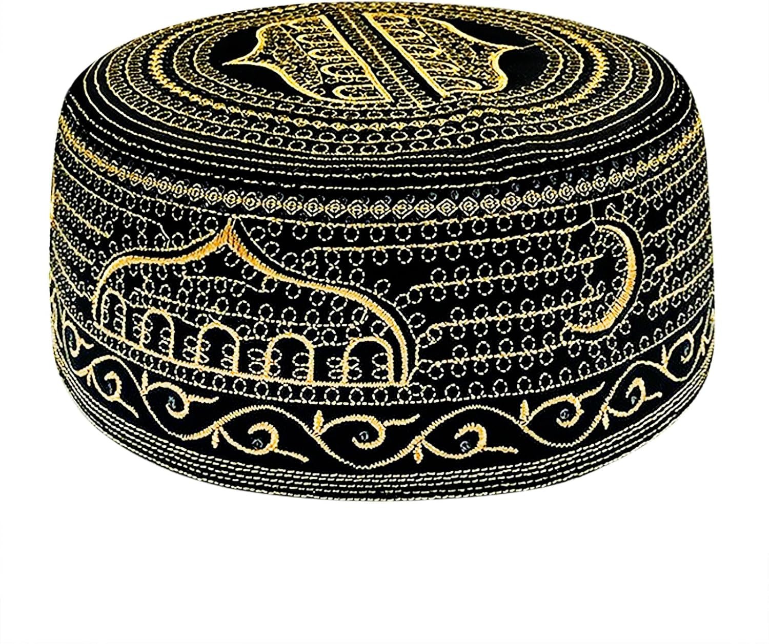 Muslim Prayer Hat for Men Worship Hat Islamic Muslim Prayer Hats Cap Beanie Headwear for Ramadan Eid - WORLD TIME VISITS
