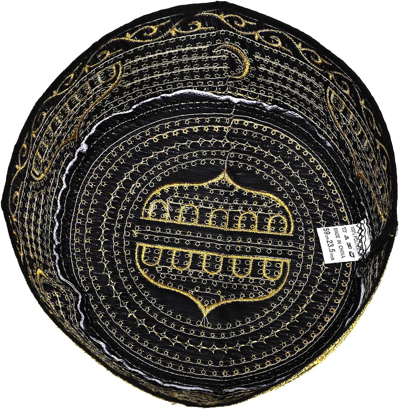 Muslim Prayer Hat for Men Worship Hat Islamic Muslim Prayer Hats Cap Beanie Headwear for Ramadan Eid