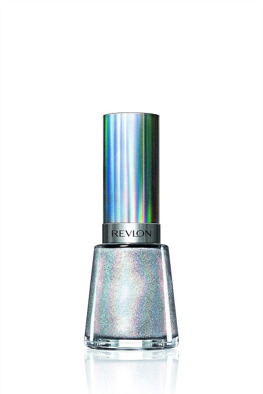 Nail Enamel, Chip Resistant Nail Polish, Glossy Shine Finish, in Black/Grey, 100 Hologasm, 0.5 Oz - WORLD TIME VISITS