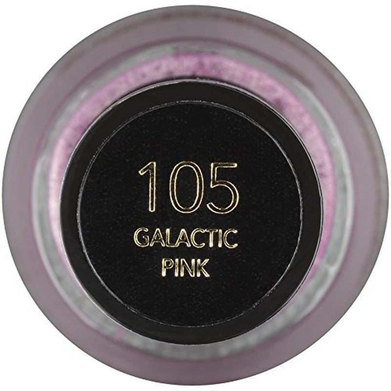Nail Enamel, Chip Resistant Nail Polish, Glossy Shine Finish, in Pink, 105 Galactic Pink, 0.5 Oz