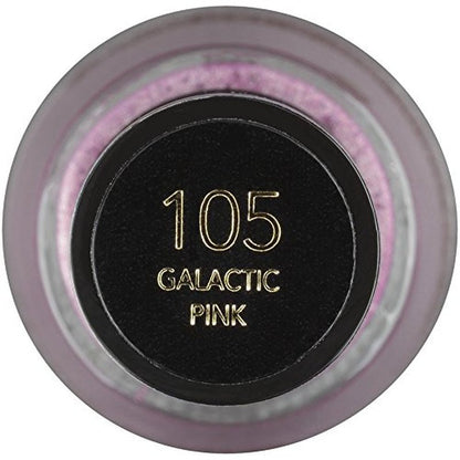 Nail Enamel, Chip Resistant Nail Polish, Glossy Shine Finish, in Pink, 105 Galactic Pink, 0.5 Oz