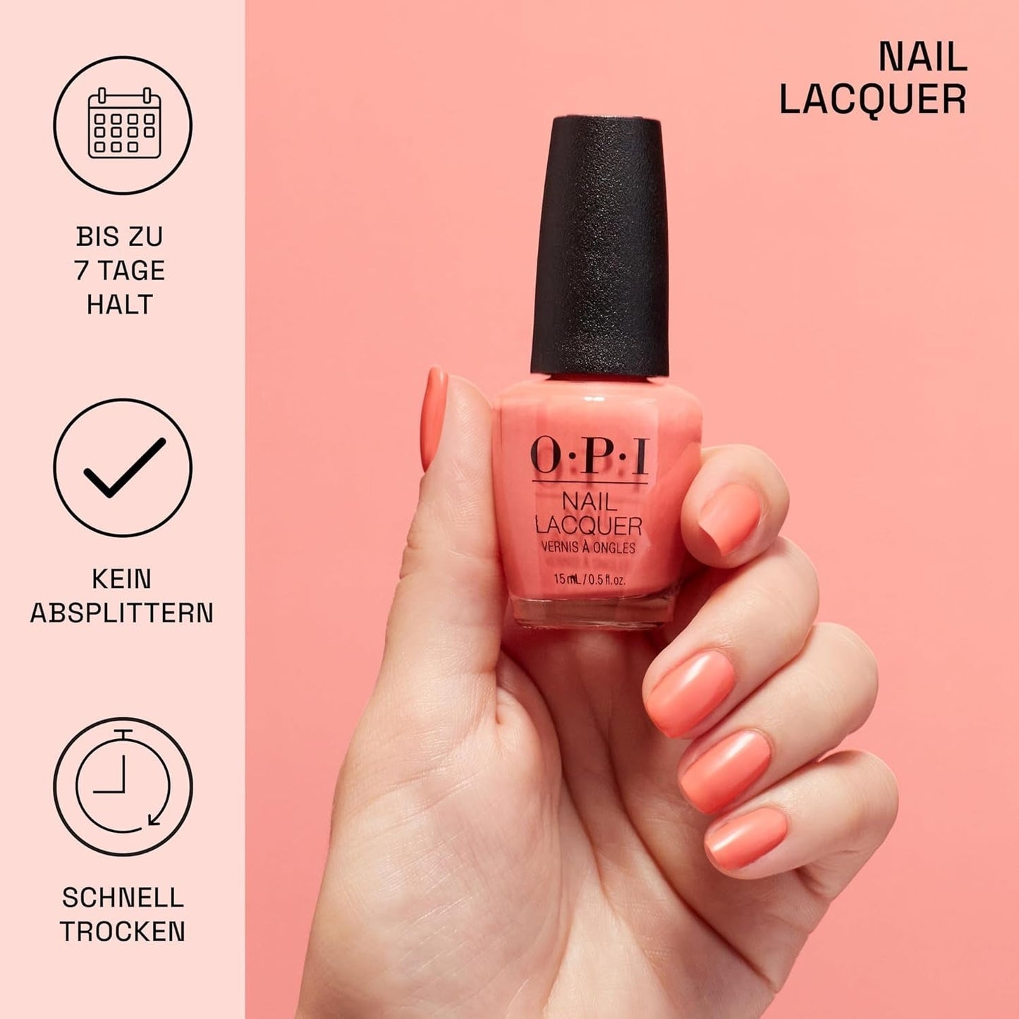 Nail Lacquer, Black Cherry Chutney, Red Nail Polish, 0.5 Fl Oz