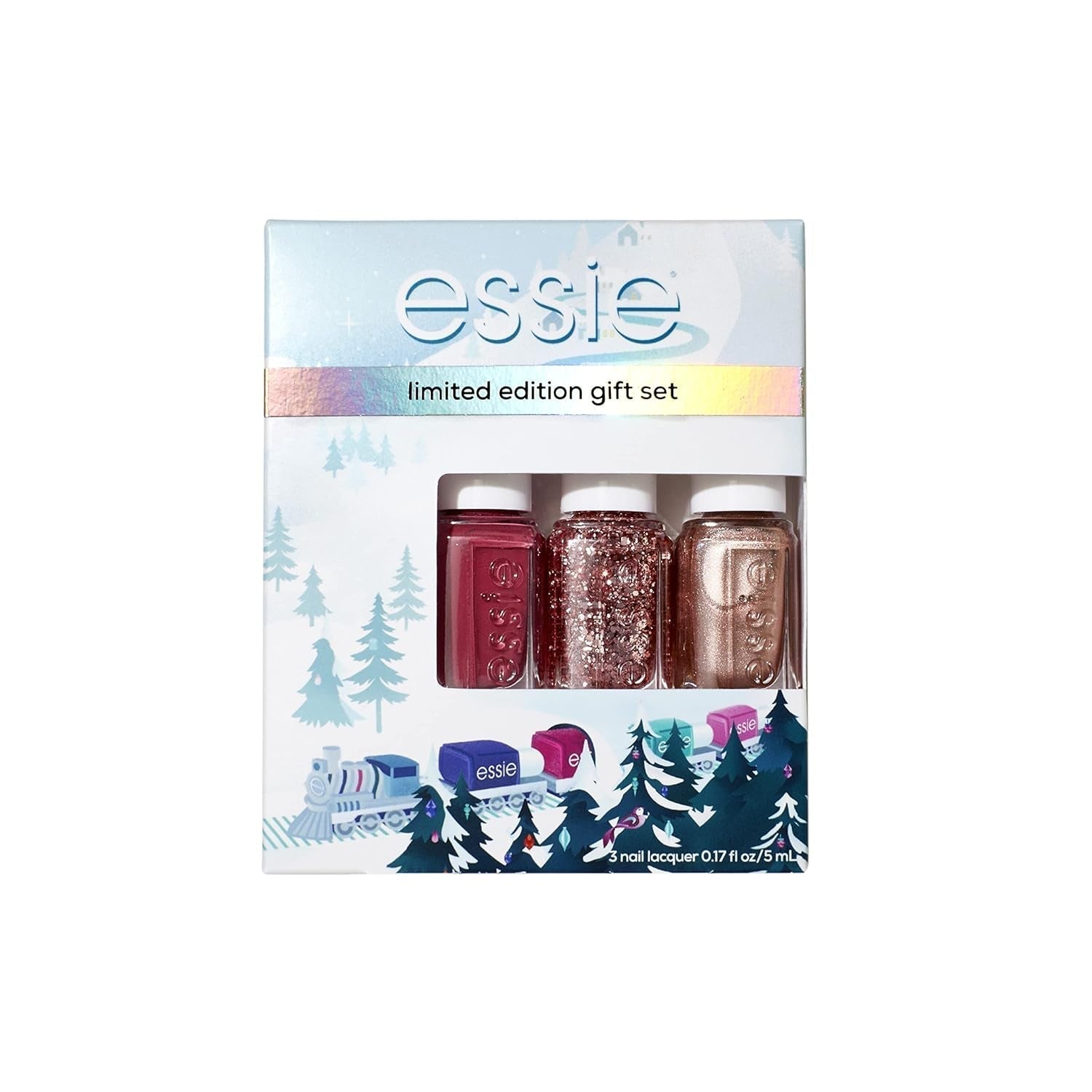 Nail Polish, 8 - Free Vegan, 3Pc Set, the Express: Whimsical Pinks, 1 Kit - WORLD TIME VISITS