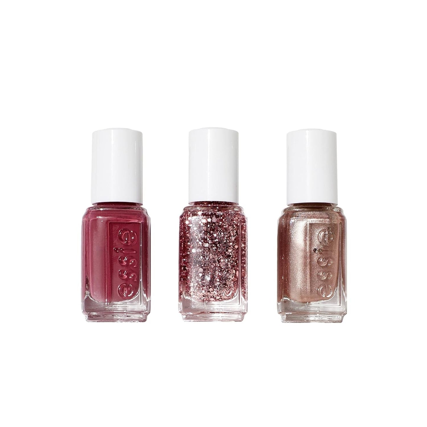 Nail Polish, Vegan, 3Pc Holiday Kit, the Express - Polar Bolds, Pinks - WORLD TIME VISITS