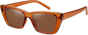 Narrow Small Vintage Polarized Cat Eye Sunglasses for Women