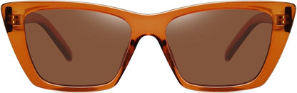 Narrow Small Vintage Polarized Cat Eye Sunglasses for Women
