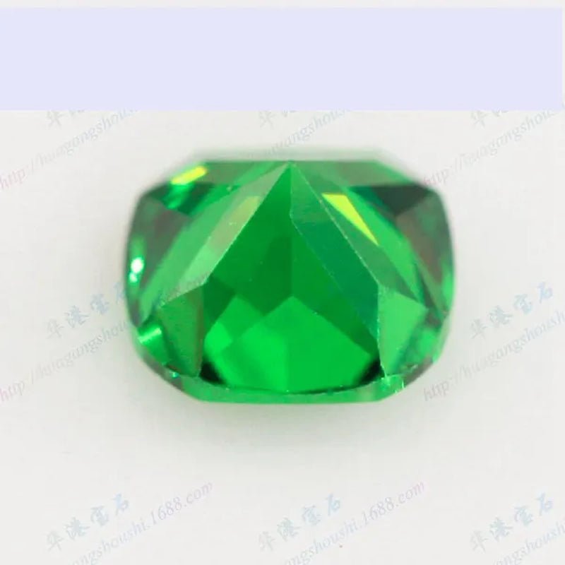 Natural Colombia Emerald Corundum Spinel Square Shapes Jewelry Diy Green Gem AAAAA - WORLD TIME VISITS