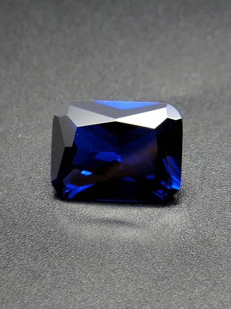 Natural Cutting 3A Blue Tanzania Sapphire Unheated 6x8mm 7x7mm Corundum Spinel Various Shapes Mosaic Jewelry Diy Blue Gem AAA
