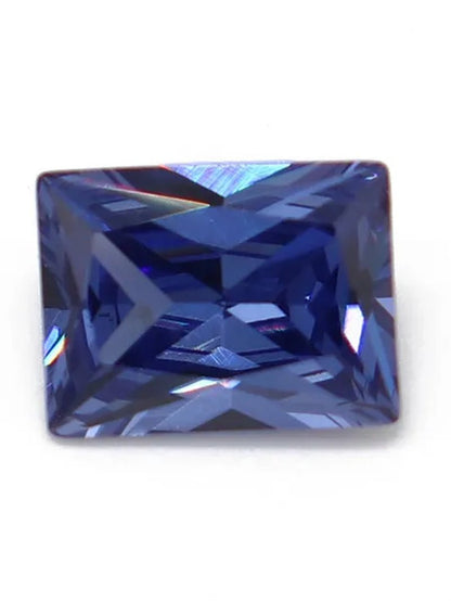 Natural Cutting 3A Blue Tanzania Sapphire Unheated 6x8mm 7x7mm Corundum Spinel Various Shapes Mosaic Jewelry Diy Blue Gem AAA