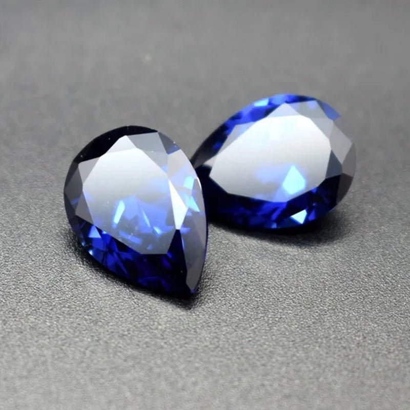 Natural Cutting 3A Blue Tanzania Sapphire Unheated 6x8mm 7x7mm Corundum Spinel Various Shapes Mosaic Jewelry Diy Blue Gem AAA
