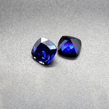 Natural Cutting 3A Blue Tanzania Sapphire Unheated 6x8mm 7x7mm Corundum Spinel Various Shapes Mosaic Jewelry Diy Blue Gem AAA