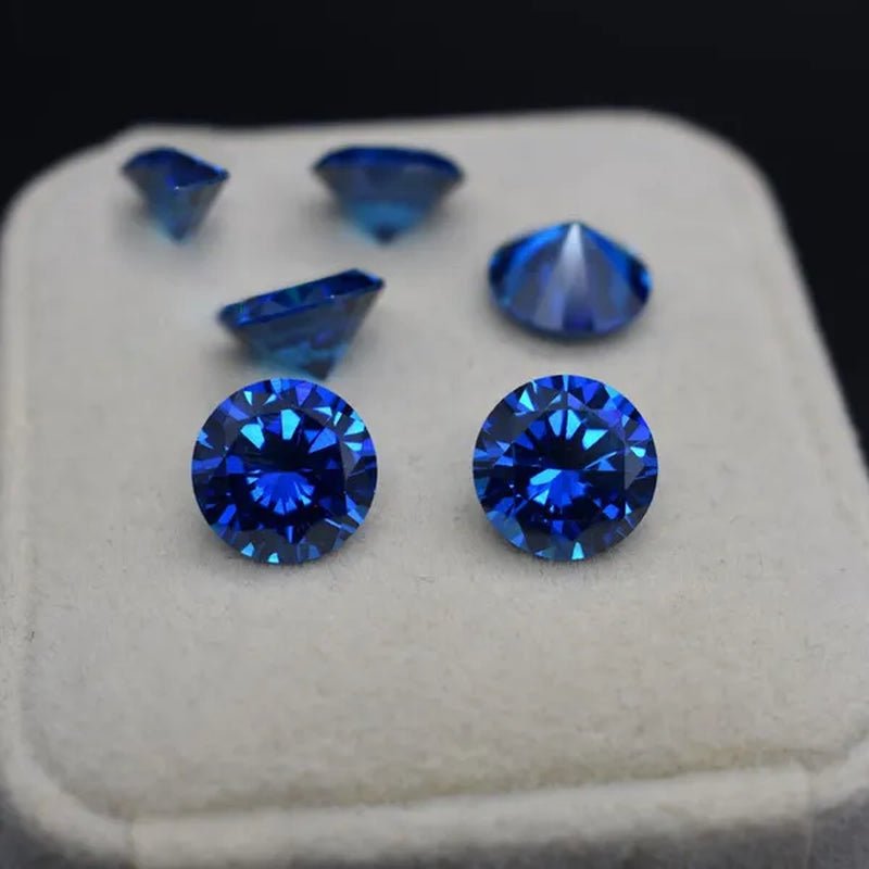Natural Cutting 3A Blue Tanzania Sapphire Unheated 6x8mm 7x7mm Corundum Spinel Various Shapes Mosaic Jewelry Diy Blue Gem AAA - WORLD TIME VISITS