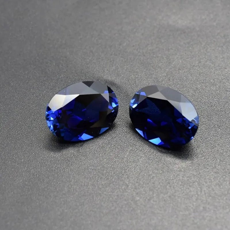 Natural Cutting 3A Blue Tanzania Sapphire Unheated 6x8mm 7x7mm Corundum Spinel Various Shapes Mosaic Jewelry Diy Blue Gem AAA