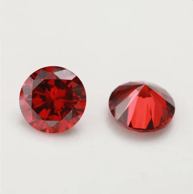 Natural Cutting Round Tanzania Sapphire ruby Corundum Spinel Mosaic Jewelry DIY Blue red Gem AAAAA