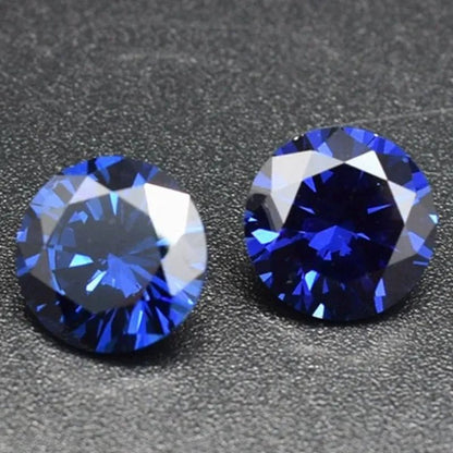Natural Cutting Round Tanzania Sapphire ruby Corundum Spinel Mosaic Jewelry DIY Blue red Gem AAAAA