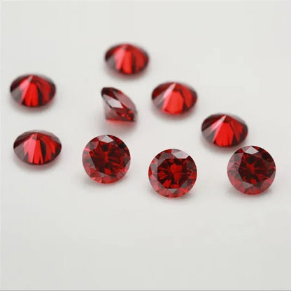 Natural Cutting Round Tanzania Sapphire ruby Corundum Spinel Mosaic Jewelry DIY Blue red Gem AAAAA