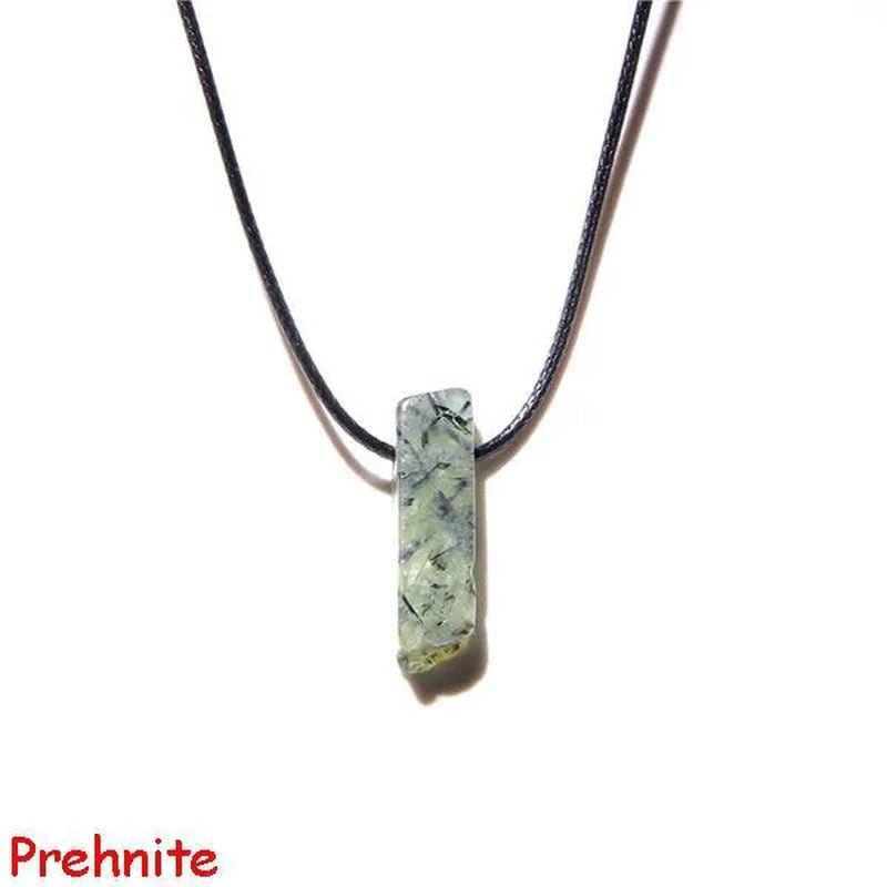 Natural Minerals Lucky Reiki Healing Crystal Quartz Stone Necklace Jewelry Pendulum Natural Tigereye Lazuli Citrin Necklace - WORLD TIME VISITS