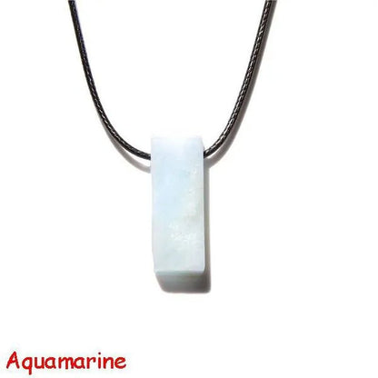 Natural Minerals Lucky Reiki Healing Crystal Quartz Stone Necklace Jewelry Pendulum Natural Tigereye Lazuli Citrin Necklace