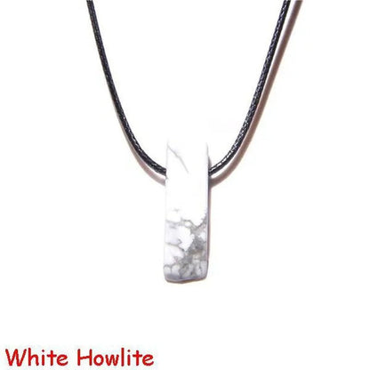Natural Minerals Lucky Reiki Healing Crystal Quartz Stone Necklace Jewelry Pendulum Natural Tigereye Lazuli Citrin Necklace