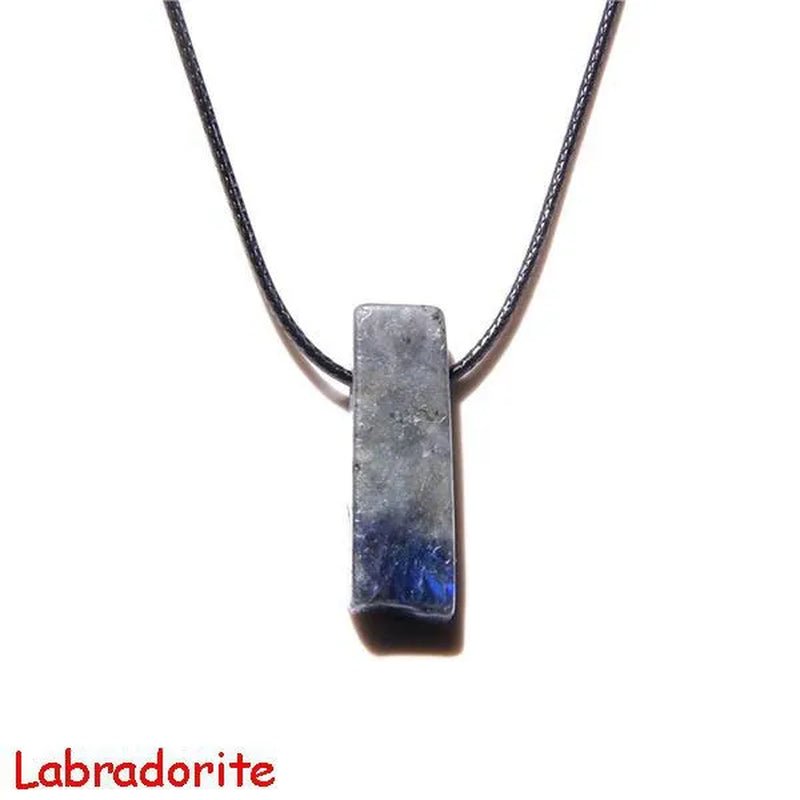 Natural Minerals Lucky Reiki Healing Crystal Quartz Stone Necklace Jewelry Pendulum Natural Tigereye Lazuli Citrin Necklace