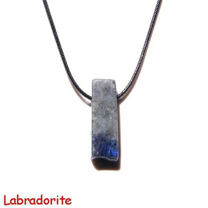 Natural Minerals Lucky Reiki Healing Crystal Quartz Stone Necklace Jewelry Pendulum Natural Tigereye Lazuli Citrin Necklace