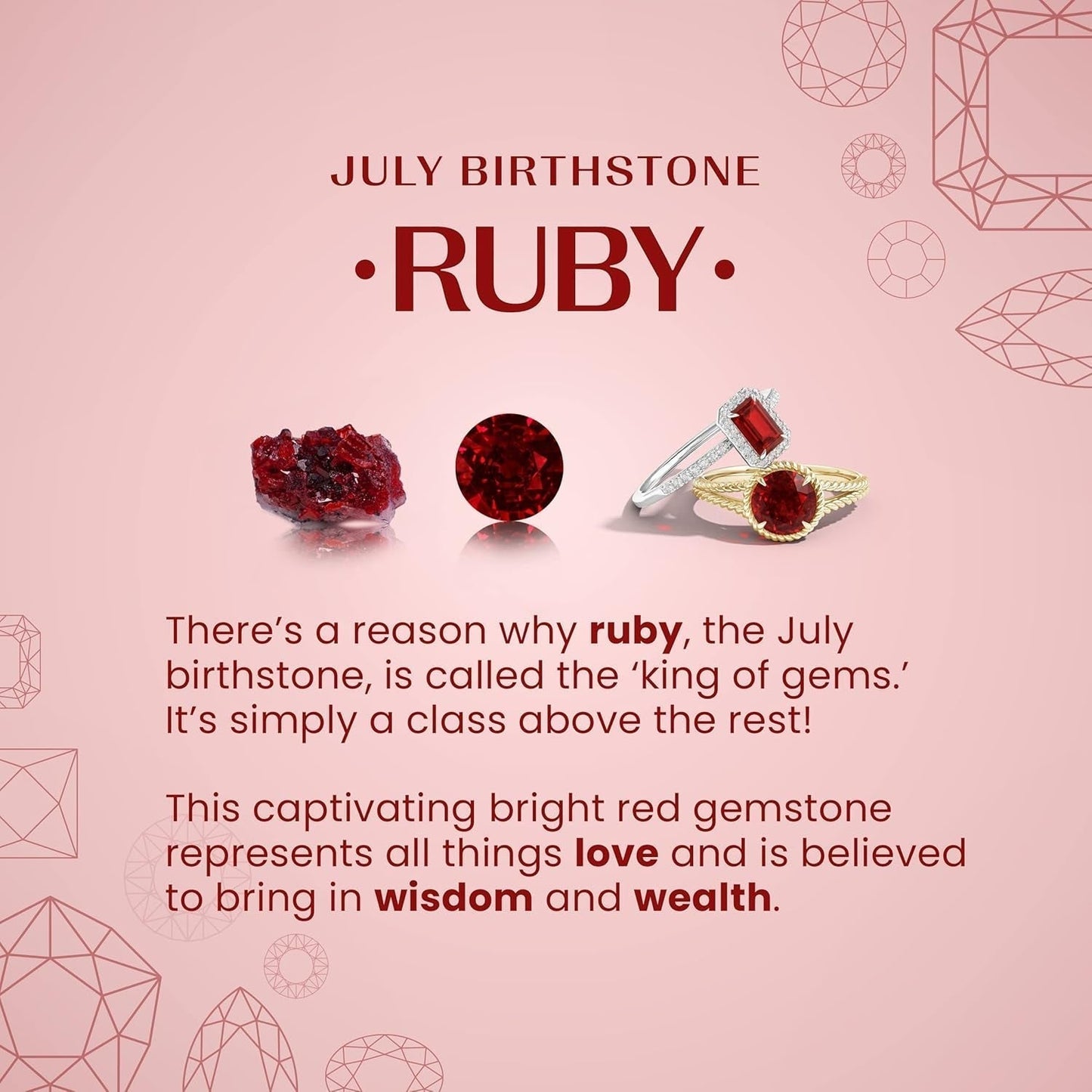 Natural Ruby Teardrop Pendant with Diamond in Silver / 14K Solid Gold/Platinum | July Birthstone, Birthday, Engagement, Anniversary, Wedding Jewelry Gift for Women