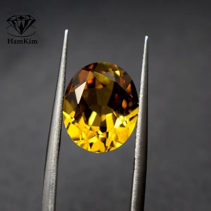 Natural Unheated AAAA 5.50 Cts AAAAA Gemstone Yellow Sapphire 9X11Mm Oval Cut Gem Sri - Lanka VVS Loose Gemstone Jewelry - WORLD TIME VISITS