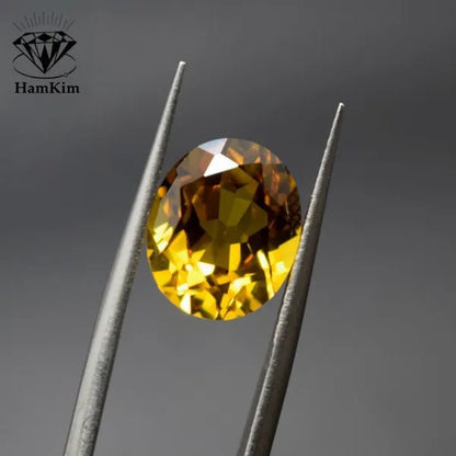 Natural Unheated AAAA 5.50 Cts AAAAA Gemstone Yellow Sapphire 9X11Mm Oval Cut Gem Sri-Lanka VVS Loose Gemstone Jewelry