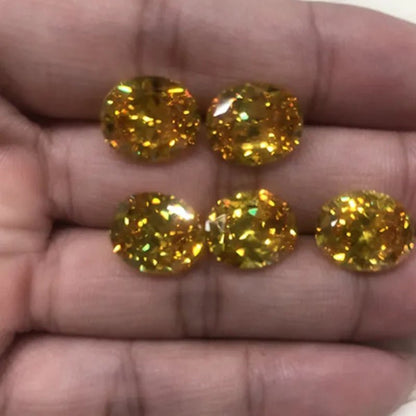 Natural Unheated AAAA 5.50 Cts AAAAA Gemstone Yellow Sapphire 9X11Mm Oval Cut Gem Sri - Lanka VVS Loose Gemstone Jewelry - WORLD TIME VISITS