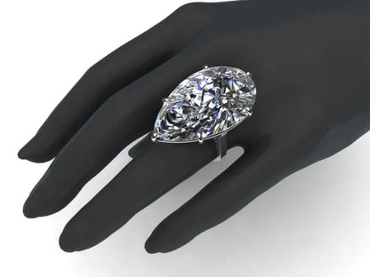 Natural White Sapphire Engagement ring Size 6,7,8,9,10 - WORLD TIME VISITS