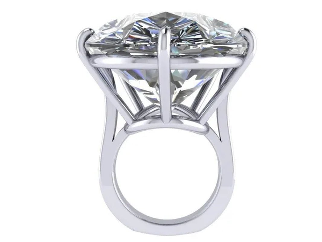 Natural White Sapphire Engagement ring Size 6,7,8,9,10 - WORLD TIME VISITS