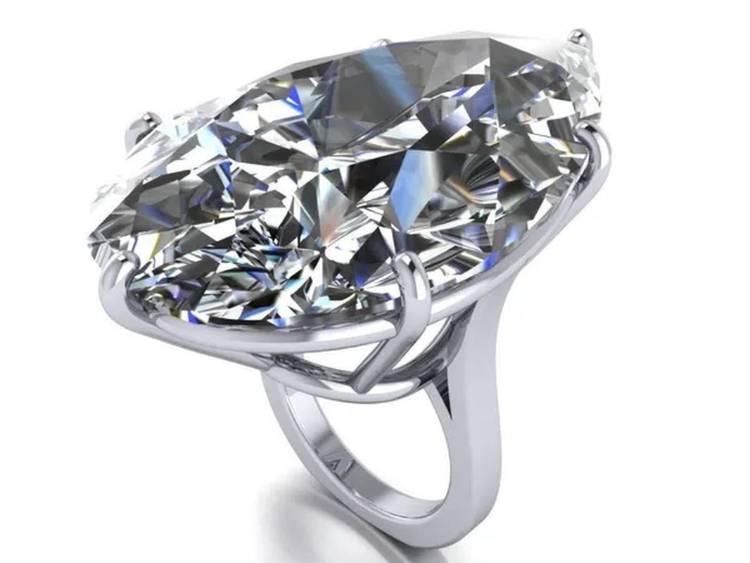 Natural White Sapphire Engagement ring Size 6,7,8,9,10 - WORLD TIME VISITS