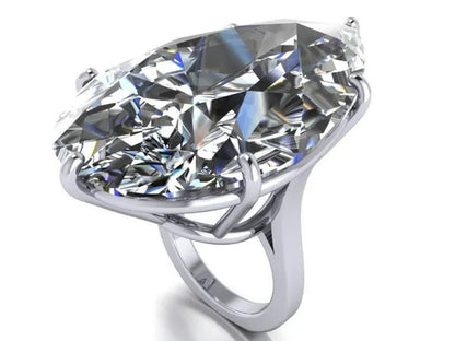 Natural White Sapphire Engagement ring Size 6,7,8,9,10 - WORLD TIME VISITS