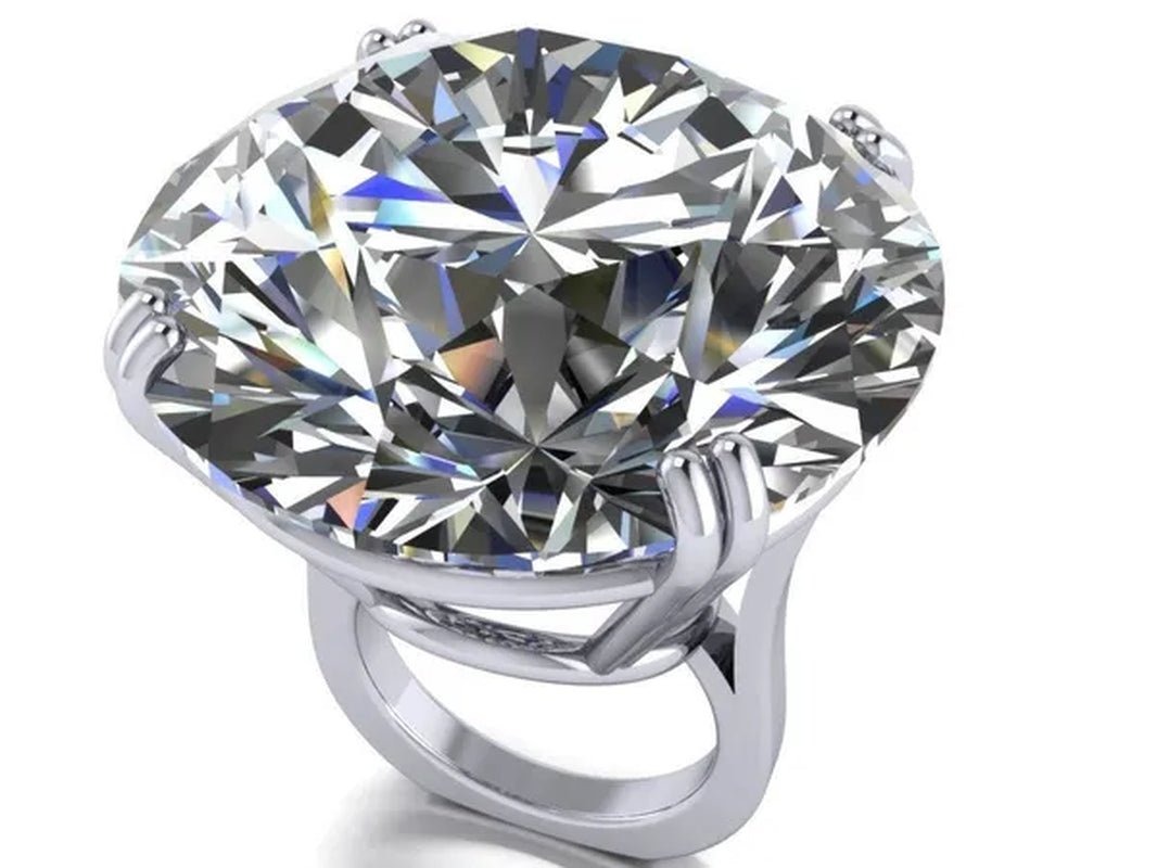 Natural White Sapphire Engagement ring Size 6,7,8,9,10 - WORLD TIME VISITS