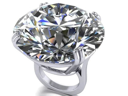 Natural White Sapphire Engagement ring Size 6,7,8,9,10 - WORLD TIME VISITS