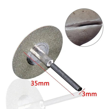 New 1 Pack  12 Pcs Hot Tool Mini Cutting Disc For Rotory Accessories Diamond Grinding Wheel Rotary Circular Saw Blade Abrasive Diamond Disc