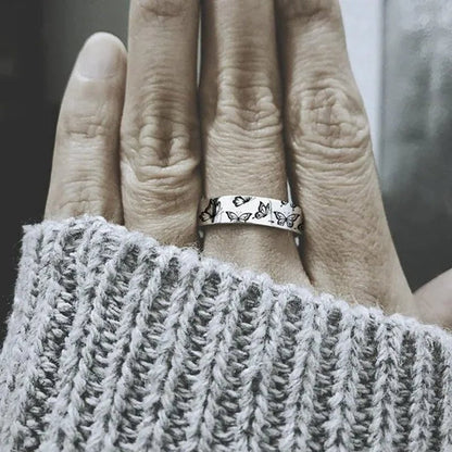 New 925 Sterling Silver Jewelry Ring CreativeButterfly Wedding Band Design Women Hot Selling Rings
