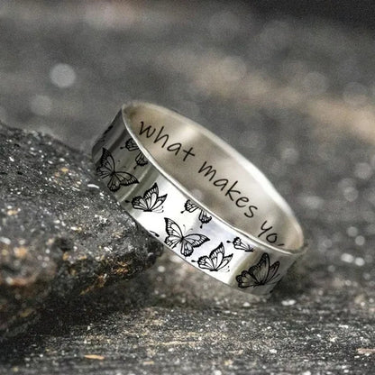 New 925 Sterling Silver Jewelry Ring CreativeButterfly Wedding Band Design Women Hot Selling Rings - WORLD TIME VISITS