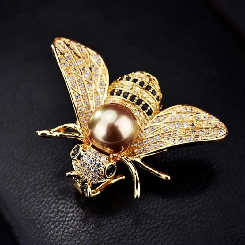New Brand Design Insect Series Brooch Women Delicate Little Bee Brooches Crystal Rhinestone Pin Brooch Jewelry Gifts for Girl - WORLD TIME VISITS