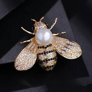 New Brand Design Insect Series Brooch Women Delicate Little Bee Brooches Crystal Rhinestone Pin Brooch Jewelry Gifts for Girl