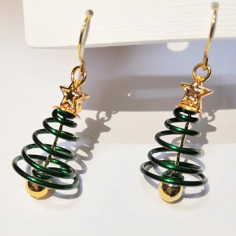 New Christmas Earrings Christmas Hat Diamond Earrings Red Diamonds Elk Snowflake Antler Earrings Red Cute Girl Lady Christmas Decorations - WORLD TIME VISITS
