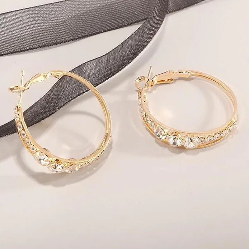 New Exquisite fashion female jewelry Sterling Silver  Diamond Earrings romantic Valentine's Day gift engagement Earrings wedding Earrings anniversary women's jewelry