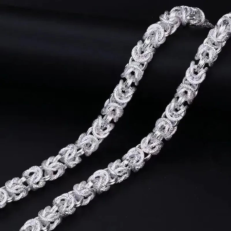 NEW! Exquisite Men Solid Heavy 925 Sterling Silver Domineering Dragon Head Silver Chain Necklace Jewelry