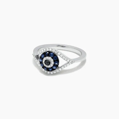 New Fashion Devil'S Eye Finger Ring Luxury Diamond Evil Eye Lucky Ring for Women Jewelry Gift - WORLD TIME VISITS