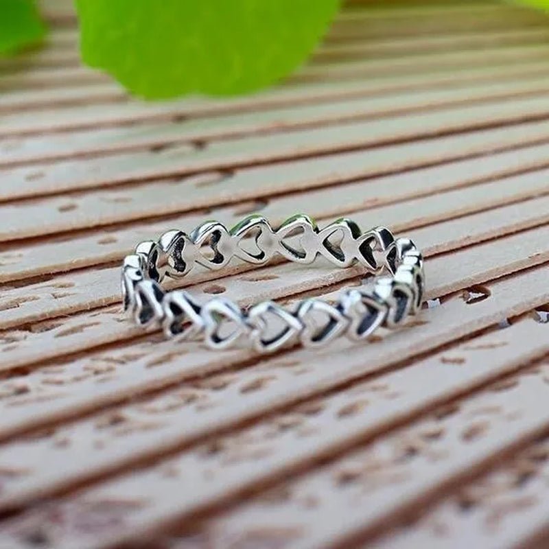 New Heart Shaped Jewelry Hollow Thumb Women Men Gift Jewelry Finger Silver Jewelry 925 silver Rings