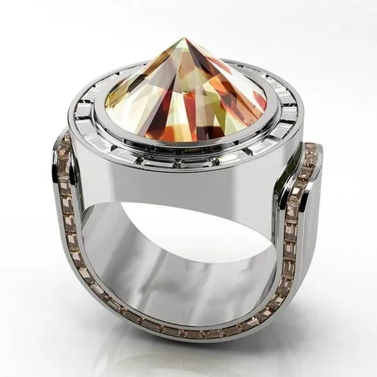 New Luxury Design Fashion Jewelry Women'S 925 Sterling Silver Natural Gemstone Diamond Ring Unique Spike Ring Ladies Engagement Wedding Ring Anniversary Party Jewelry Size US5 - 11 - WORLD TIME VISITS